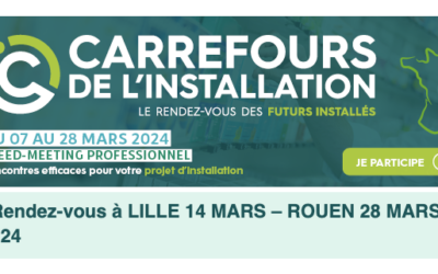 Carrefours de l’installation le 14 Mars 2024 !